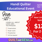 Handi Quilter Event April 24th - 25th