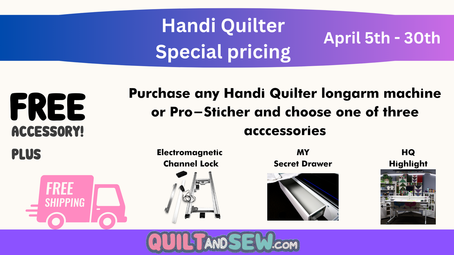 Handi Quilter Event April 26th - 27th