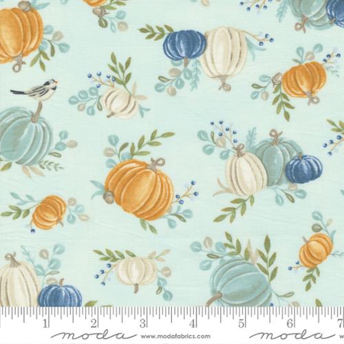 Aqua Harvest Wishes - Moda Sold By 1/4yd