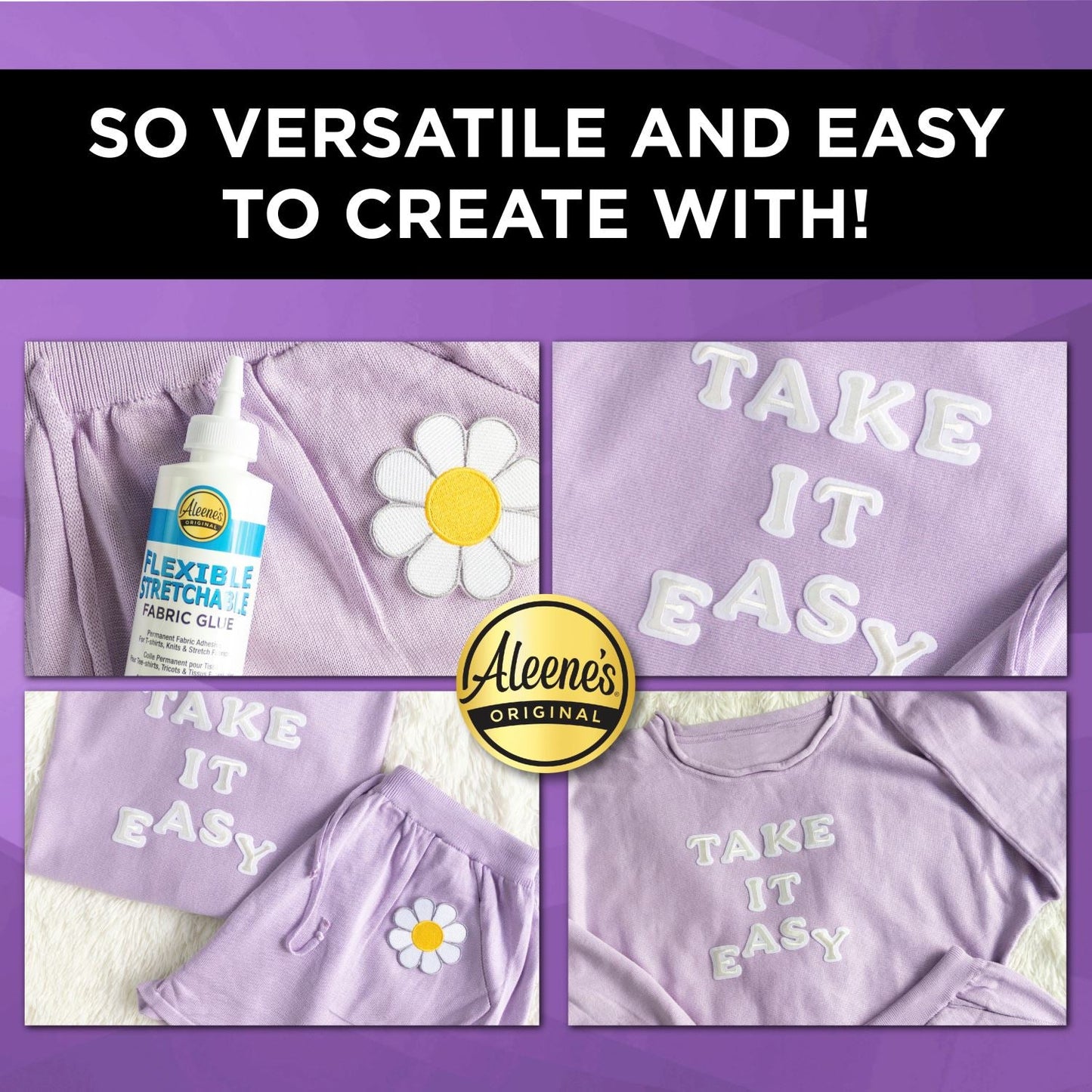 Aleene's Original Flexible Stretchable Fabric Glue 4oz.