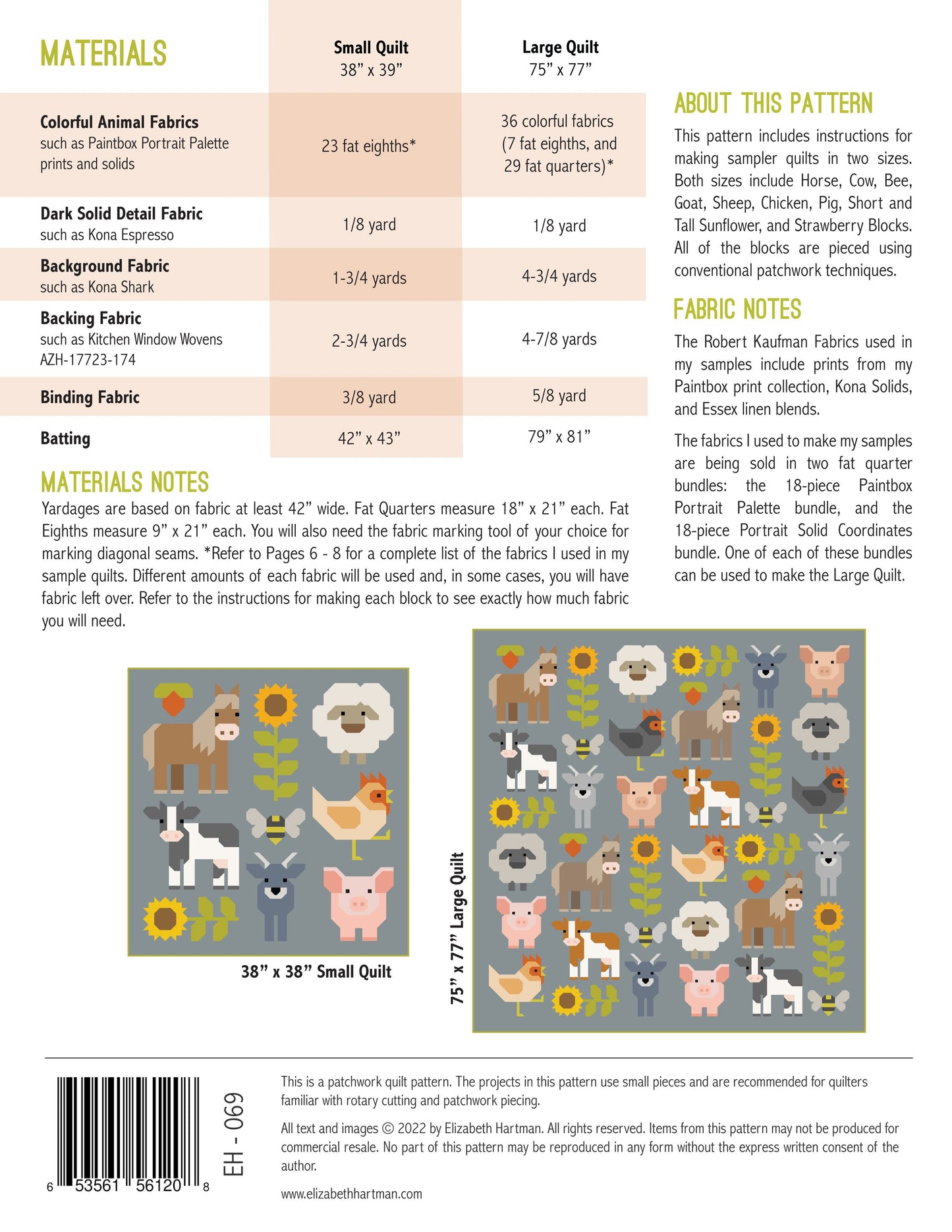 Fab Farm Quilt Kit - Robert Kaufman