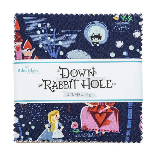 Down The Rabbit Hole 5in Stacker, 42pcs by Riley Blake