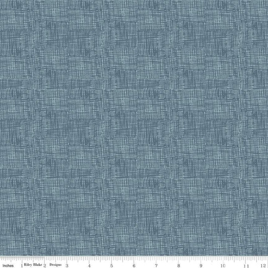 Nice Ice Baby Sketch Navy Designer Flannel by Riley Blake - Sold by the 1/4yd