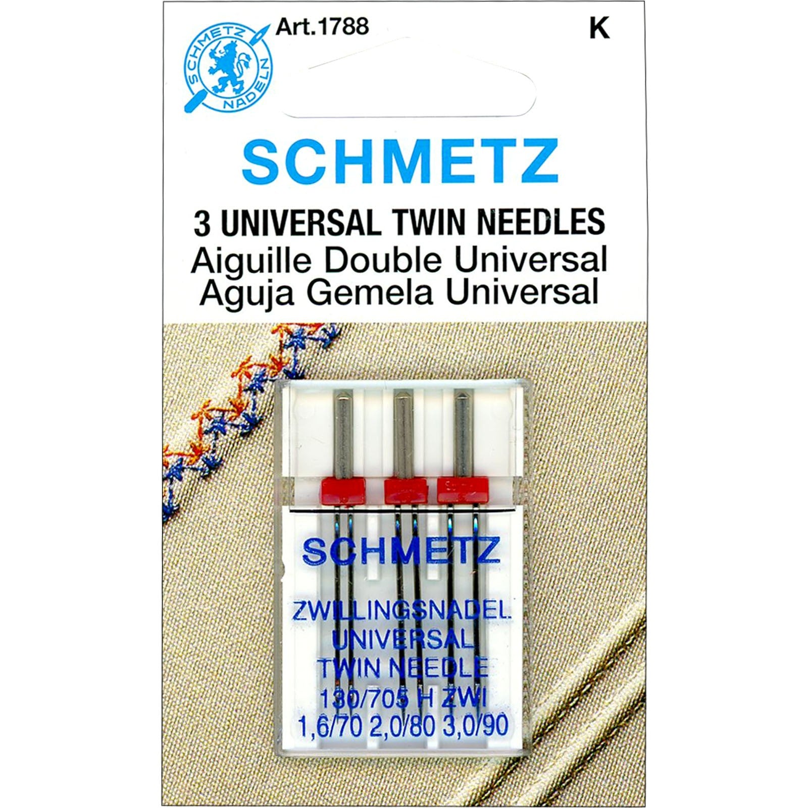 Schmetz Universal Twin Needle Assorted Sizes – Sewing & Quilting Center dba  quiltandsew.com