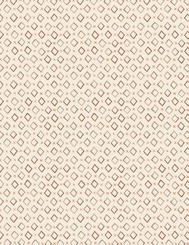 Cocoa Sweet Diamonds All Over Cream Wilmington Prints By Danielle Leone