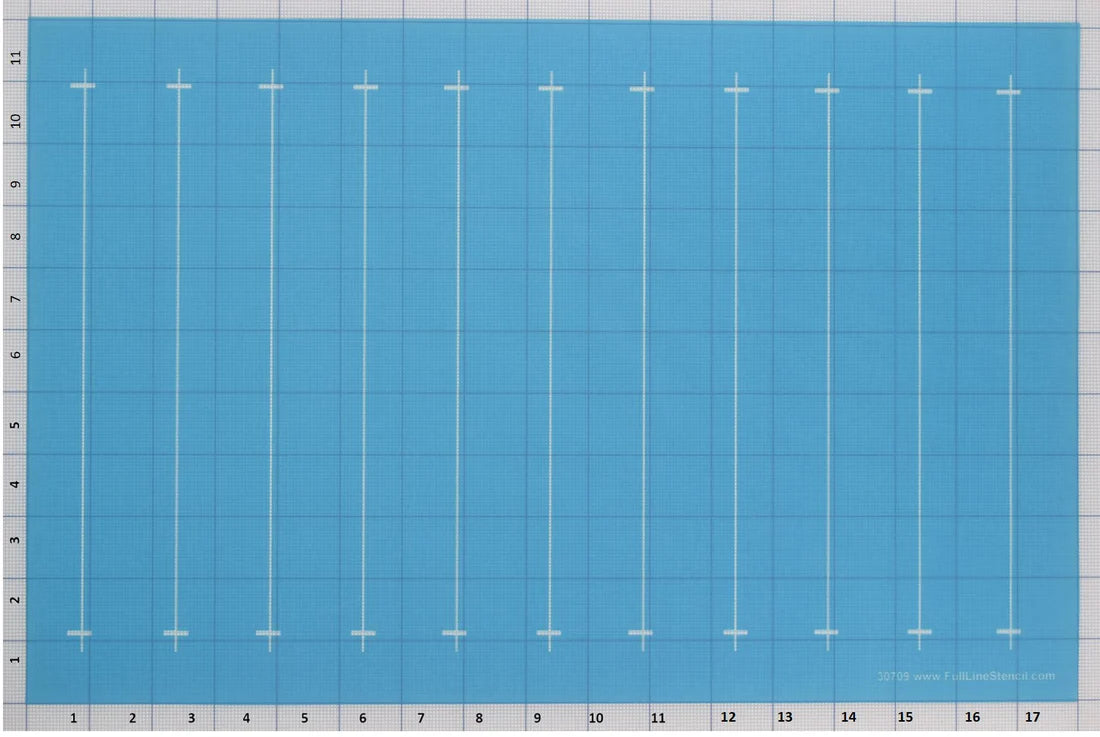 Parallel Lines 1 1/2" inch - Full Line Stencil