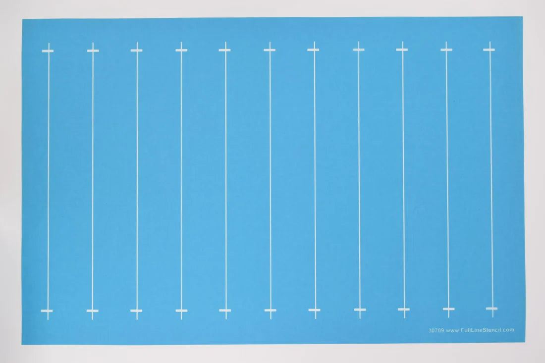 Parallel Lines 1 1/2" inch - Full Line Stencil