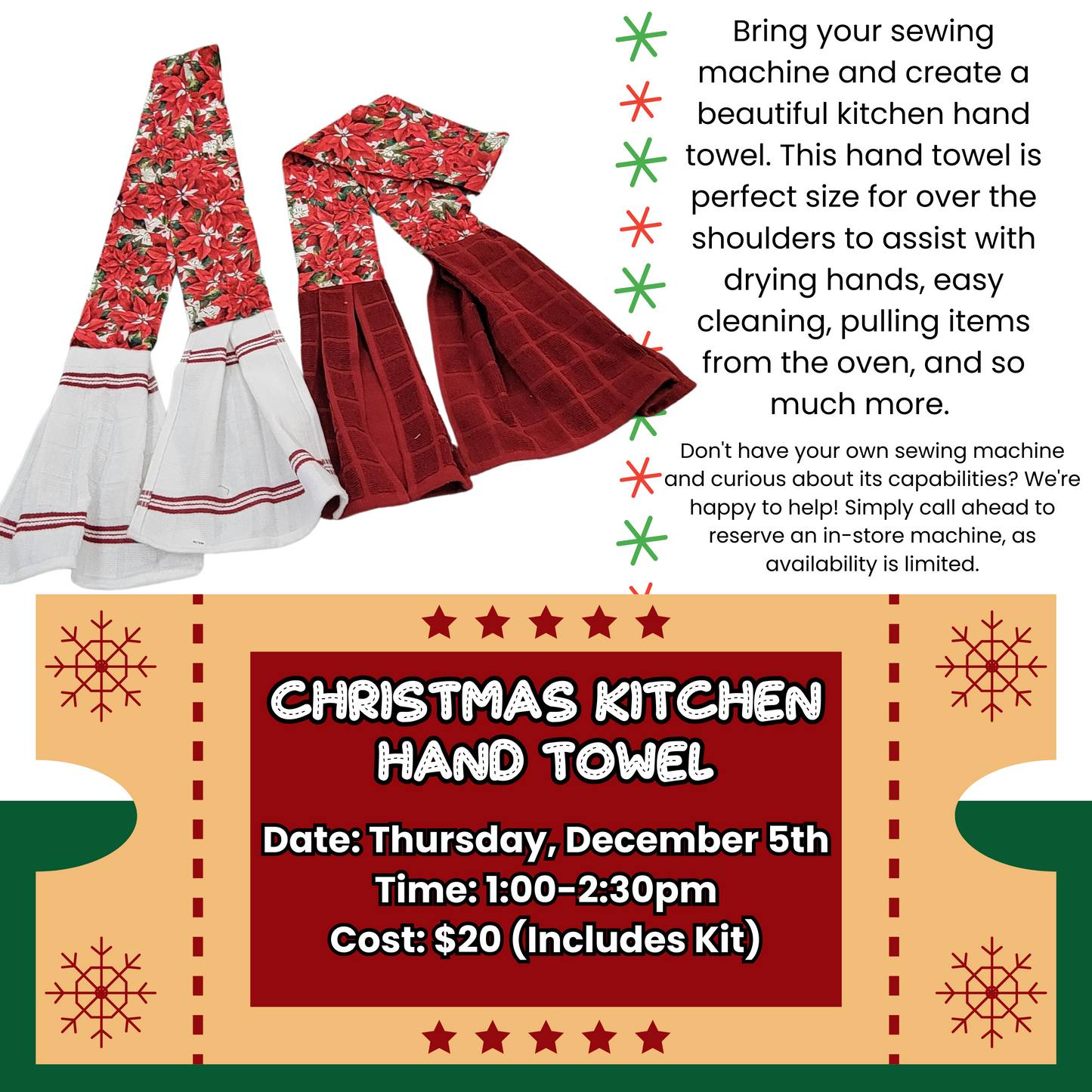 Christmas Kitchen Hand Towel