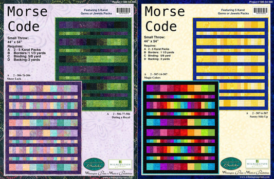 Morse code Quilt Pattern - Wilmington Prints