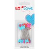 Prym Love Hearts & Butterflies Flat Head Pins