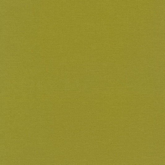 Olive Kona Solid Cotton by Robert Kaufman - Sold By 1/4yd