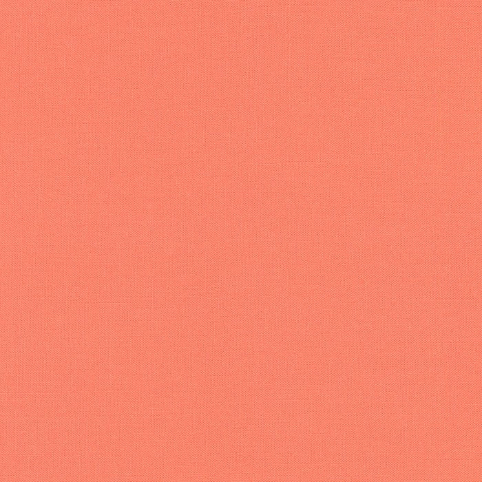 Salmon Kona Solid Cotton by Robert Kaufman - Sold By 1/4yd