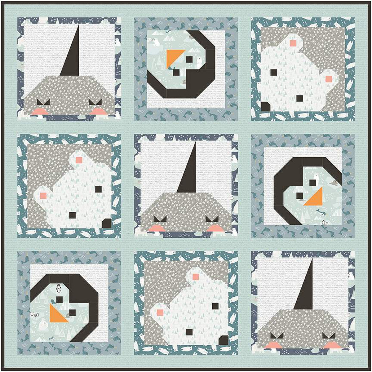 Polar Peekaboo Quilt Pattern - Riley Blake