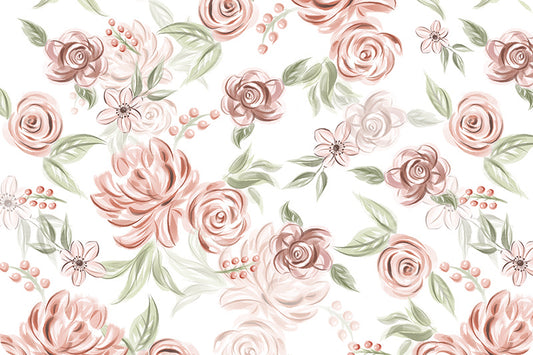 Shannon Fabrics Sweet Flowers Cloud Cuddle® Rose