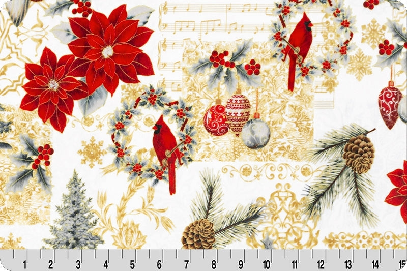 Hoffman Joyful Digital Cuddle® Silver/Gold - Shannon Fabrics