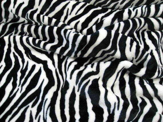 Luxe Cuddle®Baby Zebra Black/Snow - Shannon Fabrics