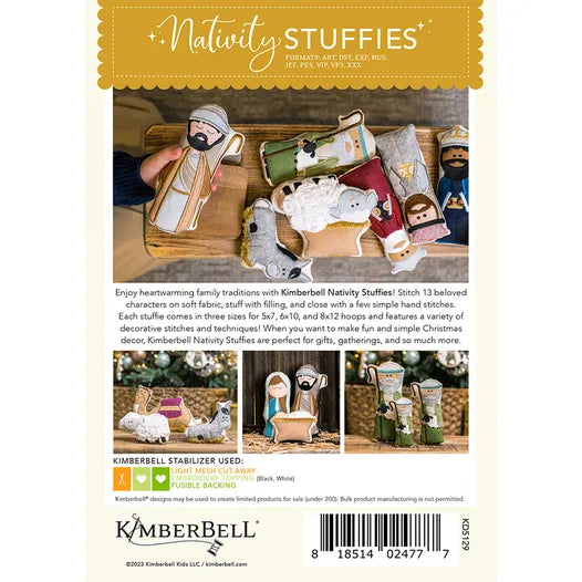 Nativity Stuffies - Kimberbell Machine Embroidery CD