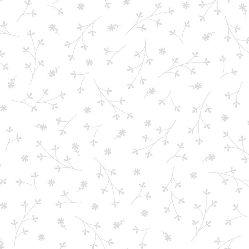 Kimberbell Basics White Pretty Petals White on White