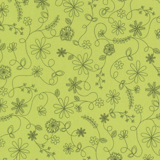 Floral Swirl Green - Kimberbell Basics / Maywood Studio