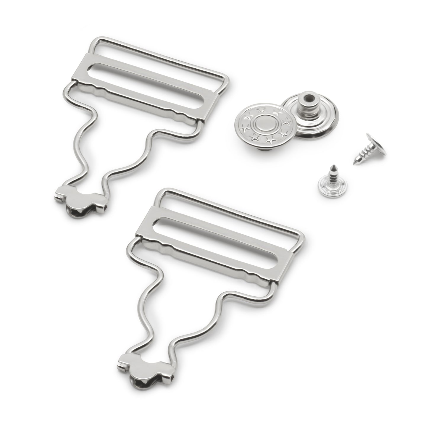 Dritz 1.25" Nickel Overall Buckles 2Pk.