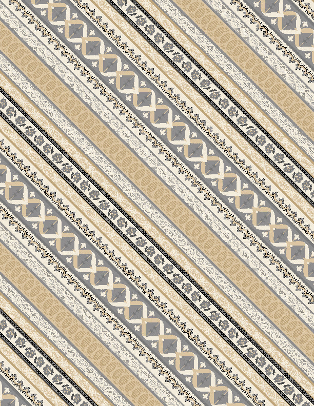 Ticking Stripe Multi Lockwood Manor by Wilimington Prints - Sold By The 1/4