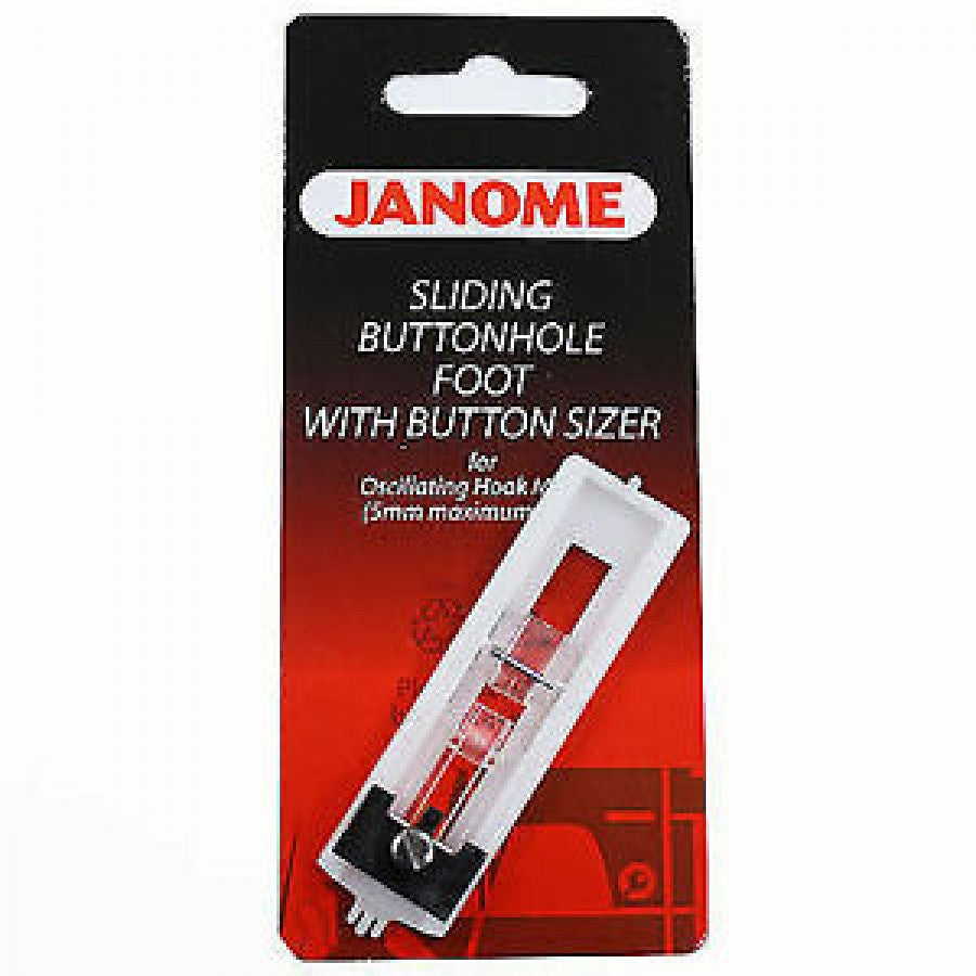 Janome Sliding Buttonhole Foot with Button Sizer