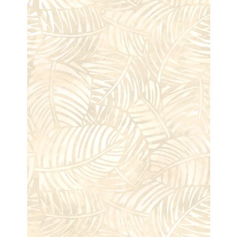 Wilmington Prints Palm Leaves Cream 180" Wide - sold by the 1/4 yard