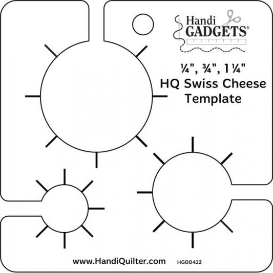 Handi Quilter Swiss Cheese Template