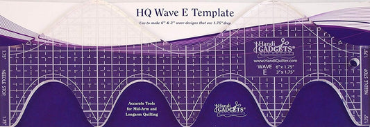 Handi Quilter Wave E Template