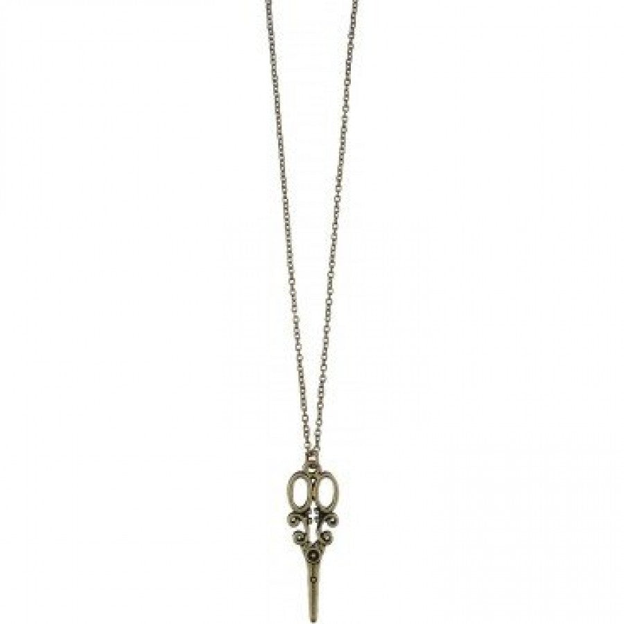 Lavishy Scissor Necklace - Gold