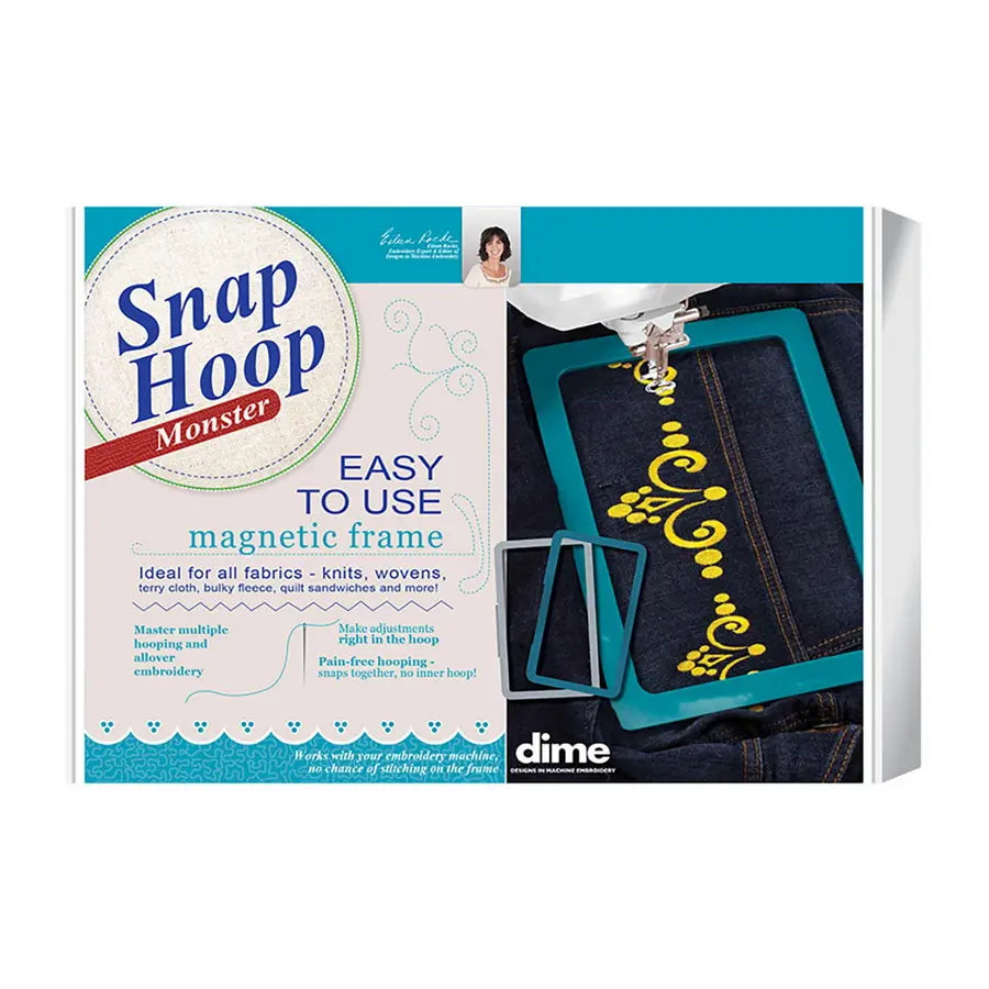 DIME Snap Hoop Monster Magnetic Hoop - 9.5 in x 9.5 in