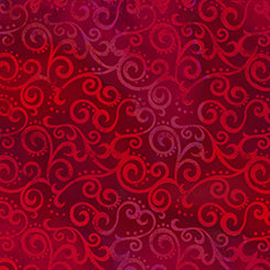 Quilting Treasures Ombre Scroll Red 108" Wide – sold by ¼ yard