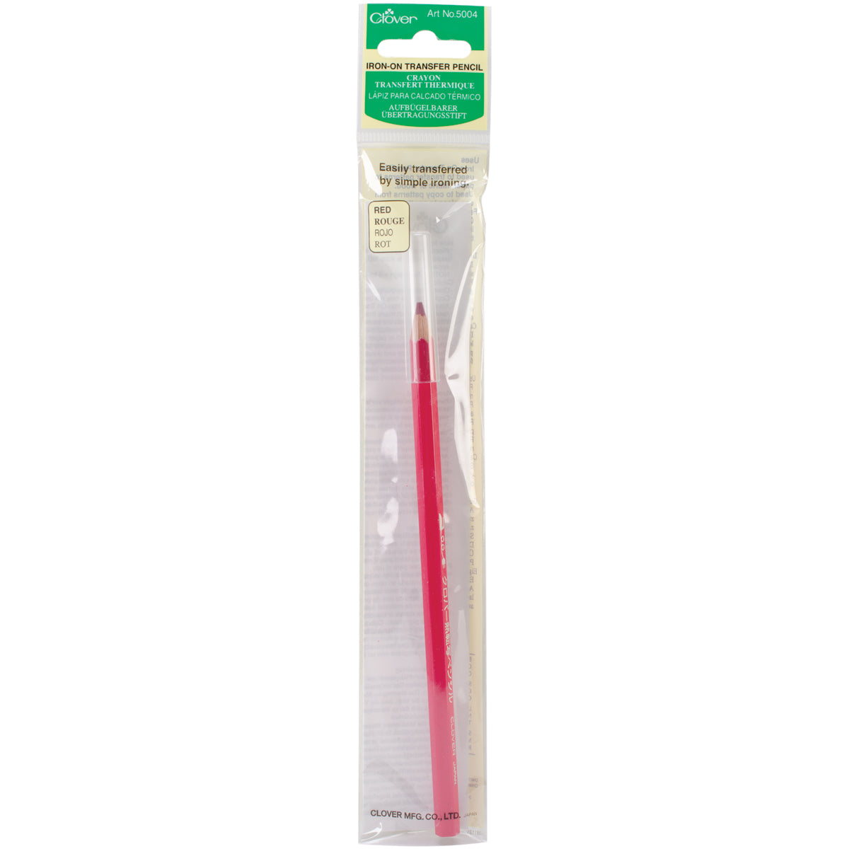Clover Iron-On Transfer Pencil Red