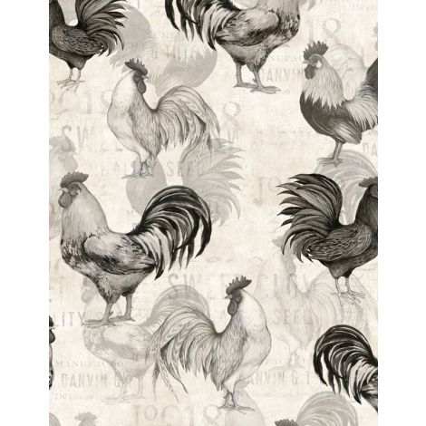 Proud Rooster by Wilimington Prints - Sold By The 1/4