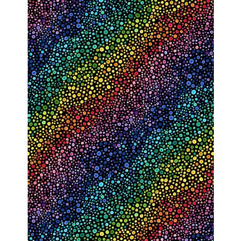 Wilmington Prints Bubble Up 108" Wide Back Black Multi – sold by ¼ yard