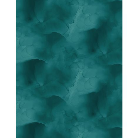 Wilmington Prints Watercolor Texture 108" Wide Back Teal – sold by ¼ yard