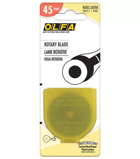 Olfa Rotary Blade 45mm 5 pack