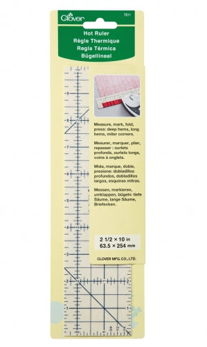 Clover Hot Ruler Press Perfect 2.5" x 10"