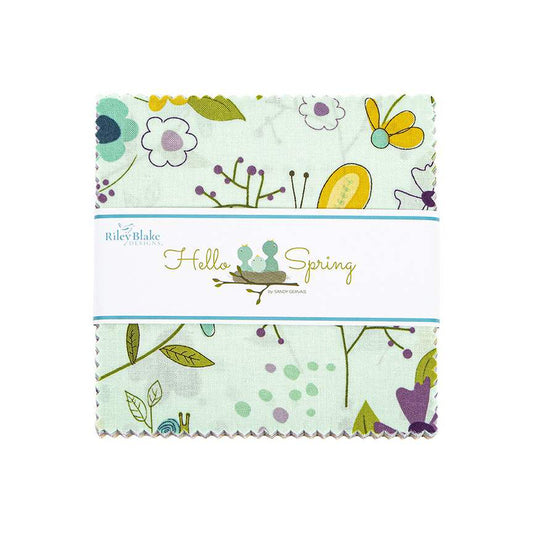 Hello Spring 5in Stacker, 42pcs by Riley Blake