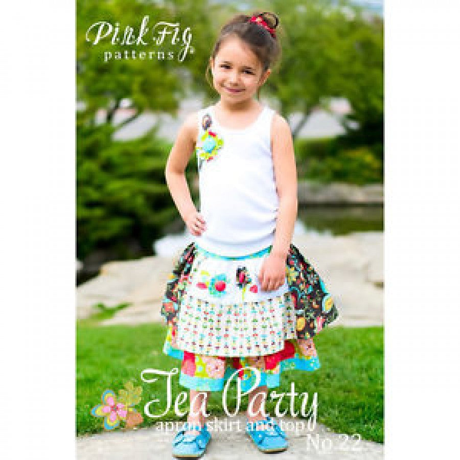 Pink Fig Patterns Tea Party Apron Skirt and Top Pattern