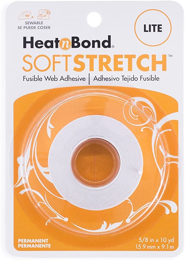 HeatnBond SoftStretch Lite Iron-On Adhesive Adhesive, 17 Inches x 2 Yards