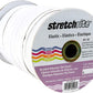 Stretchrite 1-Inch by 60-Yard White Braided Flat Polyester Elastic Spool