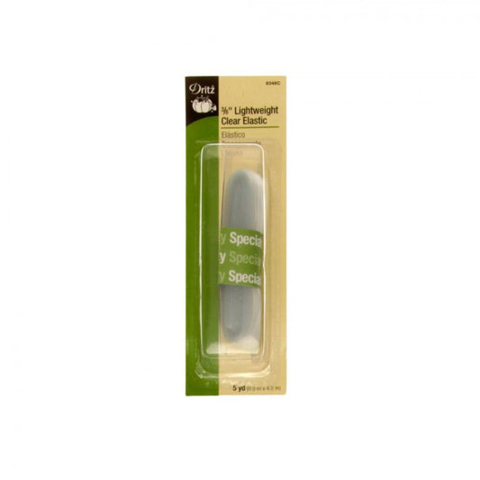 Dritz 3/8" Lightweight Clear Elastic