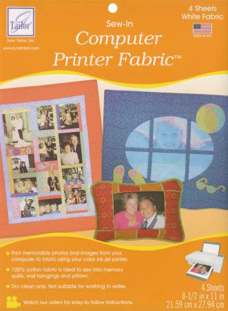 Sew-in Computer Printer Fabric - June Tailor