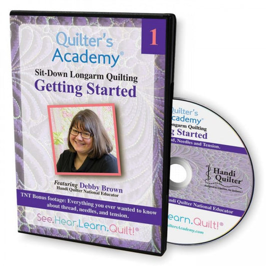 Quilter's Academy Sit-Down Longarm Quilting Getting Started DVD