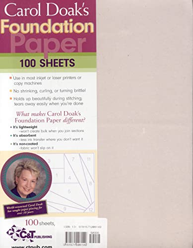 Carol Doak's Foundation Paper 100 Sheets