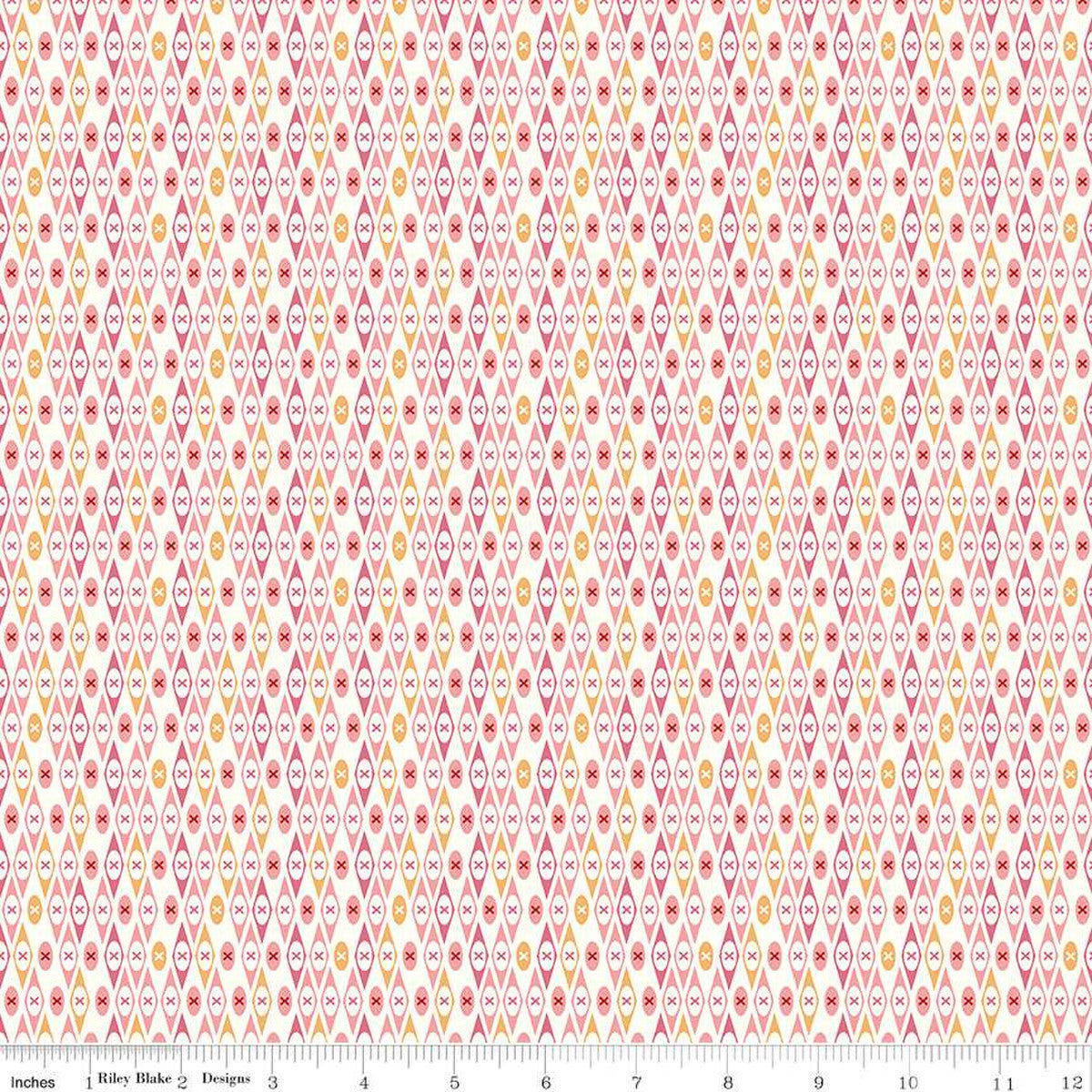 Edith Pink Vintage Bee by Riley Blake - Sold by the 1/4yd