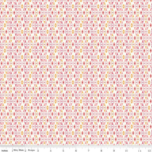 Edith Pink Vintage Bee by Riley Blake - Sold by the 1/4yd