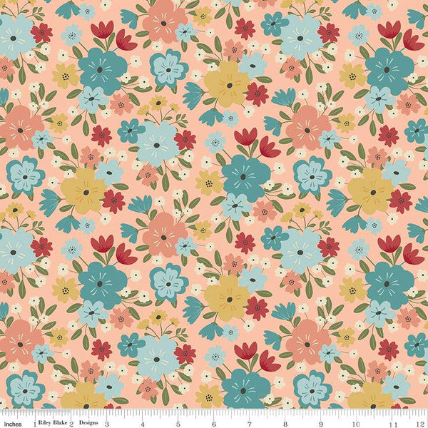 Ally's Garden Main Blush by Riley Blake - Sold by the 1/4yd