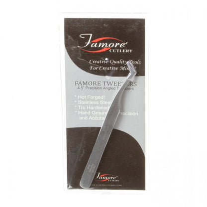 Famore Precision Angled Tweezers